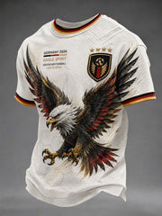 Herren-Fußball-T-Shirt mit Deutschland-Druck
