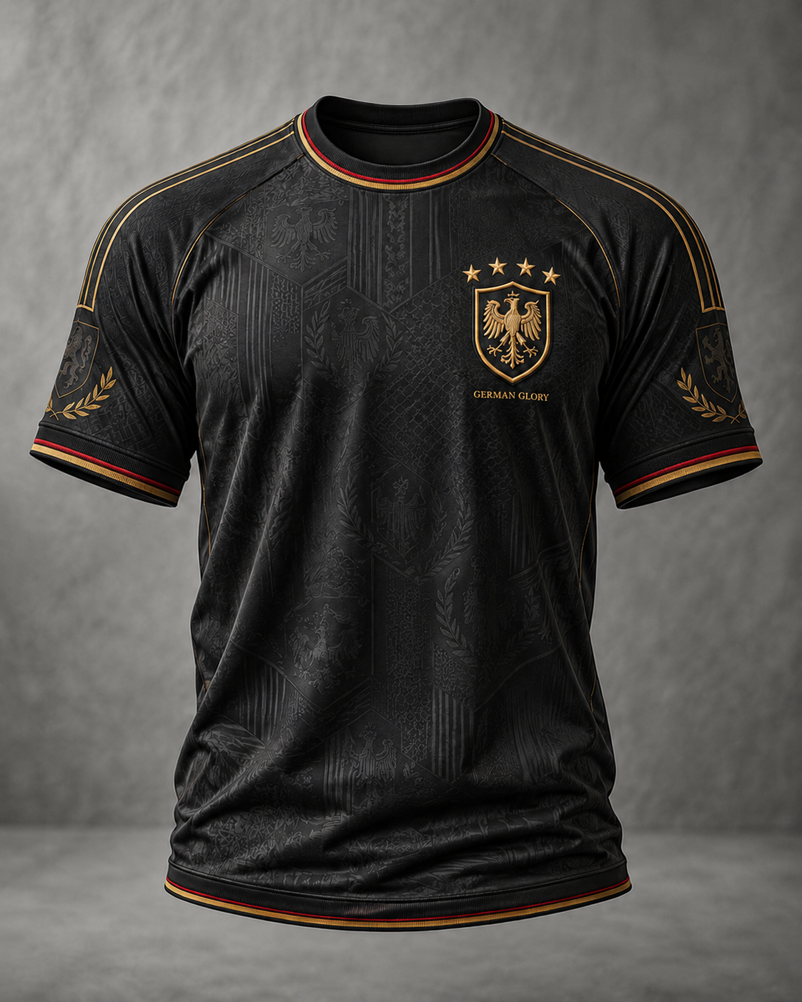 Herren-Fußball-T-Shirt mit Deutschland-Druck