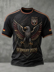 Herren-Fußball-T-Shirt mit Deutschland-Druck