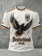 Herren-Fußball-T-Shirt mit Deutschland-Druck