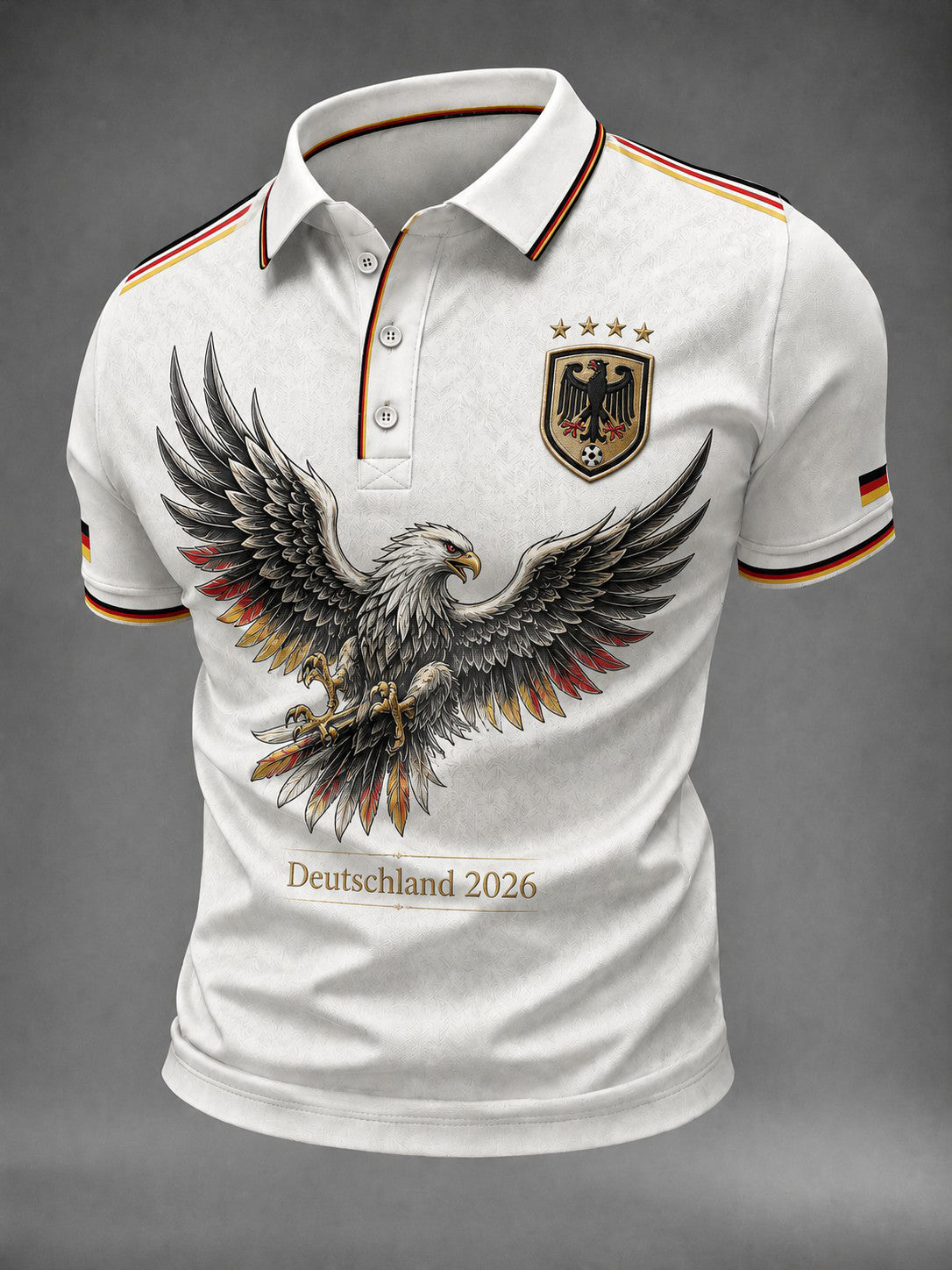 Herren-Fußballshirt mit Deutschland-Druck