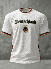 Herren-Fußball-T-Shirt mit Deutschland-Druck