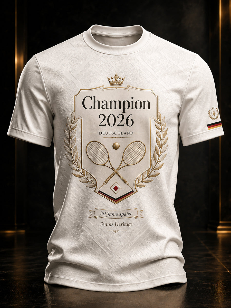 Herren-Tennismeister 2026 – Erinnerungs-T-Shirt