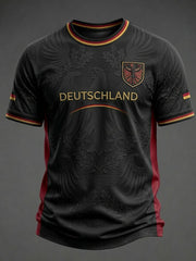 Herren-Fußball-T-Shirt mit Deutschland-Druck