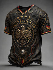 Männer Deutschland Fußball kurze Ärmel T-Shirt