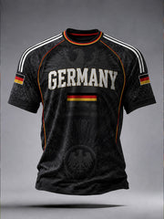 Herren-Fußball-T-Shirt aus Deutschland mit kurzen Ärmeln