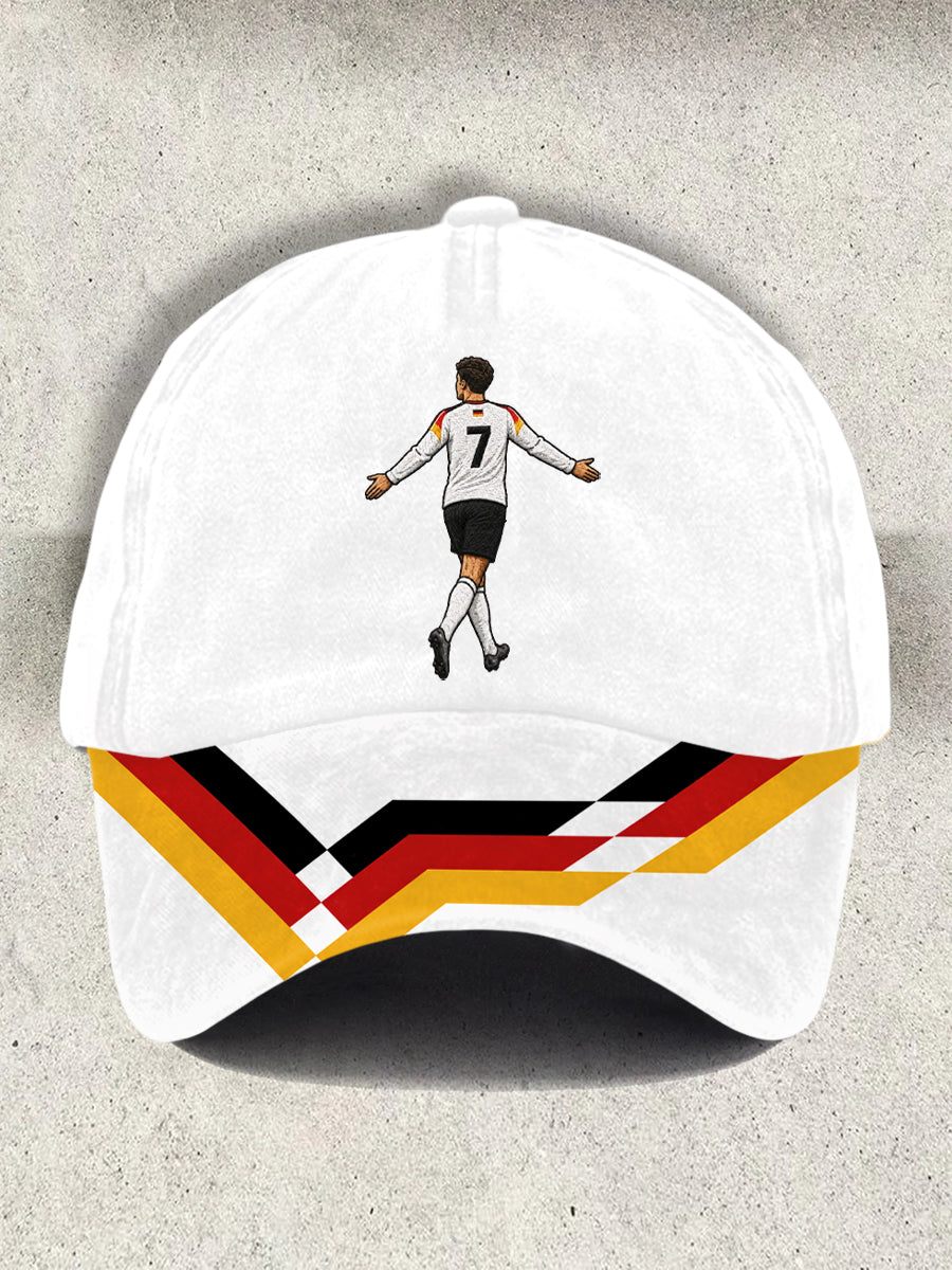 Unisex-Kappe mit Aufdruck der deutschen Fußballlegende