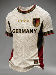 Herren-Fußball-T-Shirt aus Deutschland mit kurzen Ärmeln
