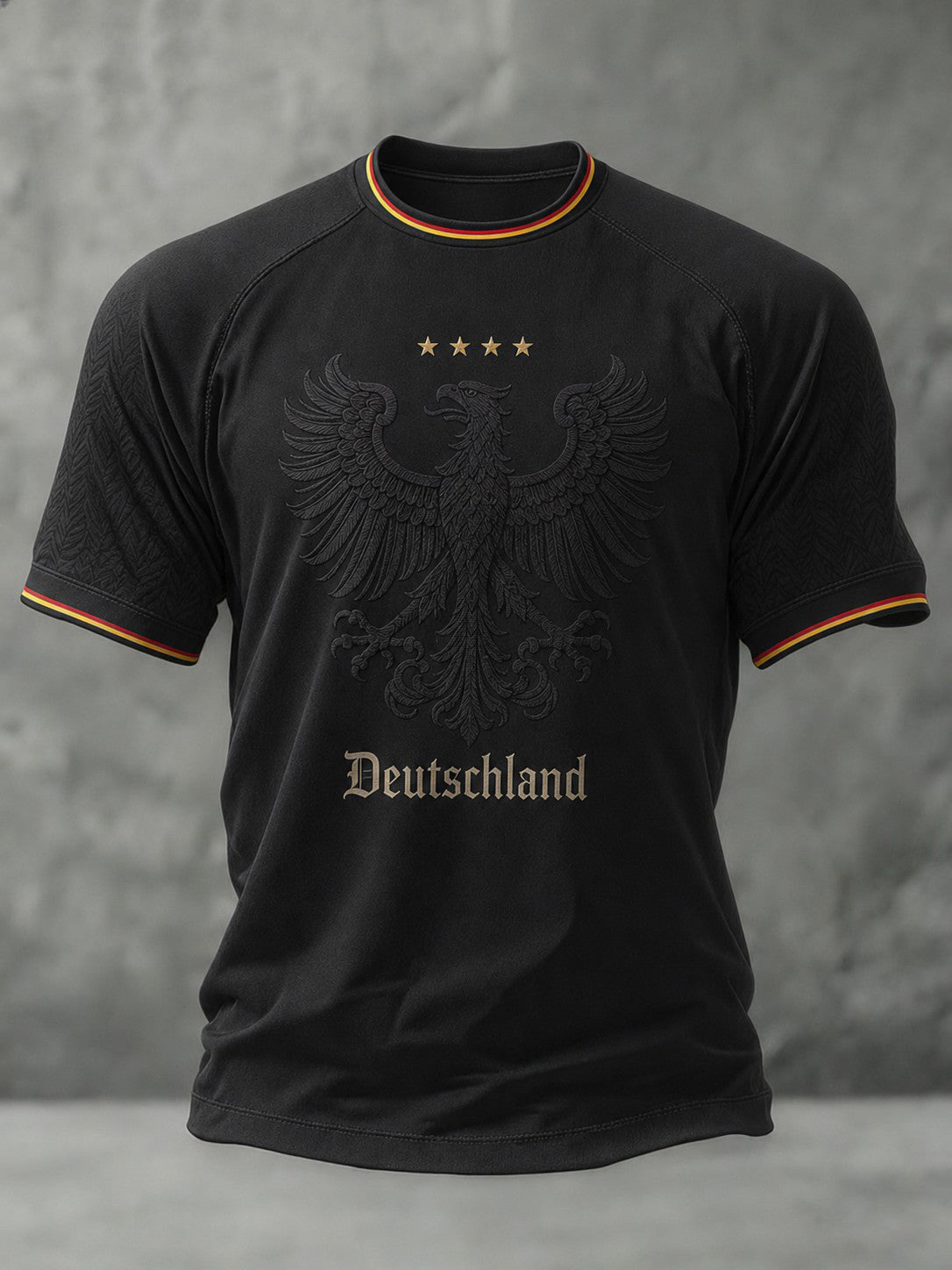 Herren-Fußball-T-Shirt mit Deutschland-Druck