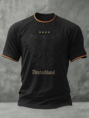 Herren-Fußball-T-Shirt mit Deutschland-Druck