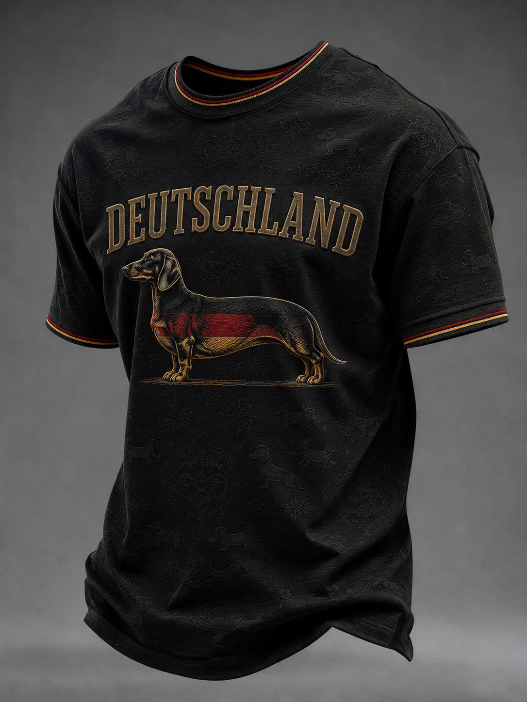 Herren-T-Shirt mit Dackelmotiv
