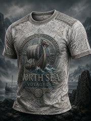 Bedrucktes T-Shirt für Herren – North Sea Voyagers