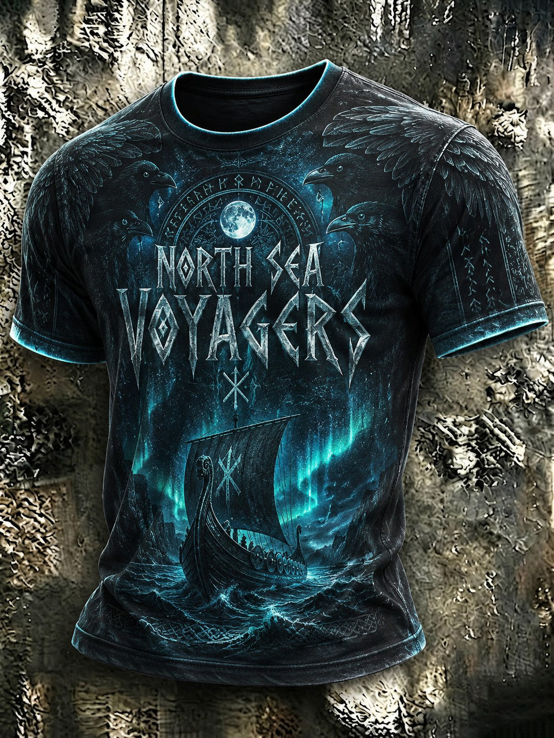 Bedrucktes T-Shirt für Herren – North Sea Voyagers
