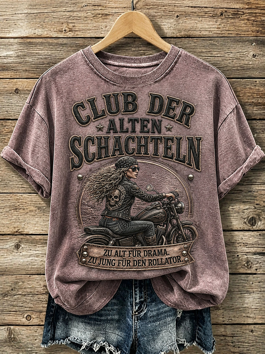 Lässiges T-Shirt für Damen mit witzigem Slogan-Print