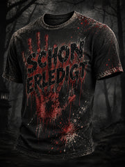 Herren-Halloween-Kunstdruck-T-Shirt