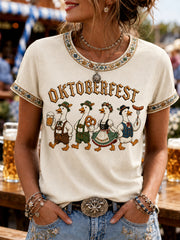 Oktoberfest der Frauen: Prost! Bedrucktes Freizeit-T-Shirt