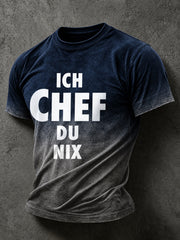 Lässiges Herren-T-Shirt mit witzigem Slogan-Print