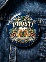 Unisex Oktoberfest Print Brooch