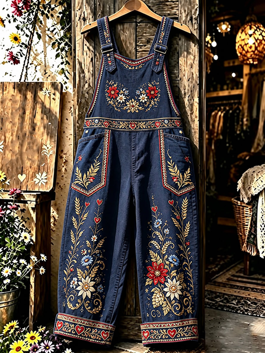 Women's Oktoberfest Style Casual Jumpsuit