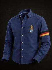 Men's Oktoberfest Style Casual Long Sleeve Shirt