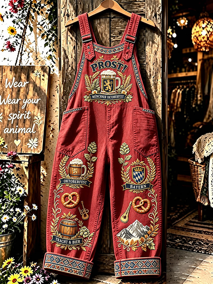 Women's Oktoberfest Style Casual Jumpsuit