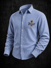 Men's Oktoberfest Style Casual Long Sleeve Shirt