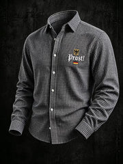Men's Oktoberfest Style Casual Long Sleeve Shirt